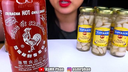 Asmr Pickled Garlic Bussin Or Busted Popular Tik Tok Foods  @Lalaleluu  | Mukbang 먹방 | Asmr Phan