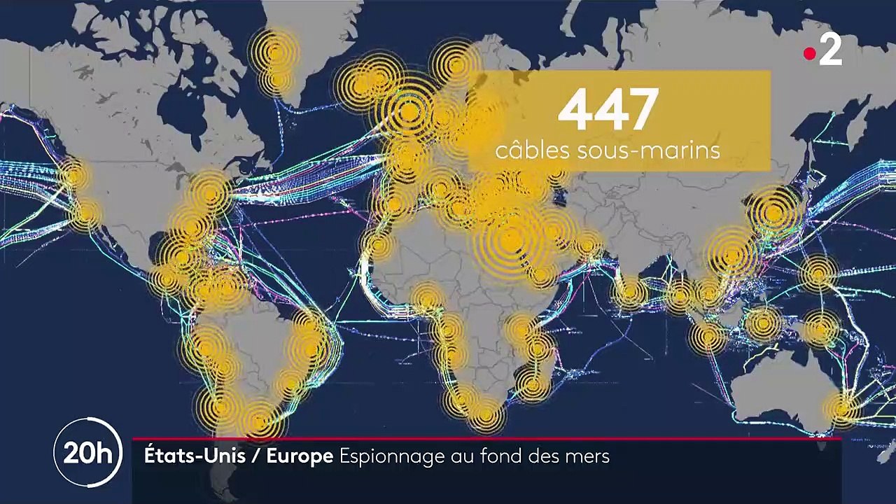 Espionnage : les câbles sous-marins qui auraient permis aux États-Unis d’écouter l’Europe
