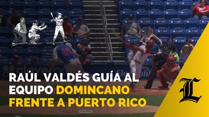 Raúl Valdez guía al equipo dominicano frente a Puerto Rico para su primer triunfo en el clasificatorio olímpico