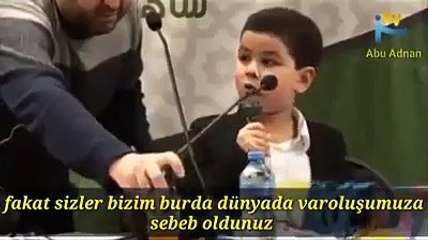 SubhanAllah! Küçük çocuk öyle bir vaaz verdi ki...