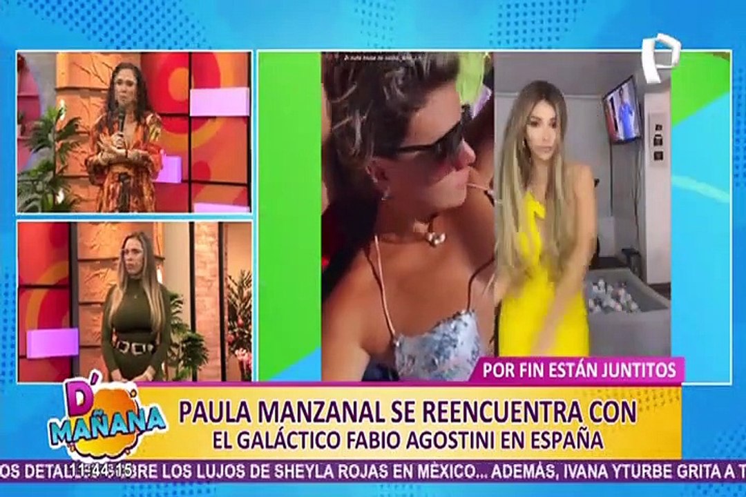 Picantitas del Espectáculo: Paula Manzanal y Fabio Agostini se reencontraron en España