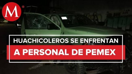 Enfrentamiento entre Huachicoleros y personal de Pemex en Querétaro