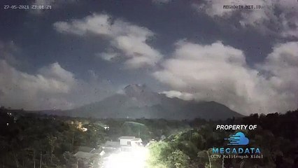 ext-Video: meteorito cae sobre el volcán activo Merapi-310521