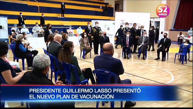 El presidente Guillermo Lasso presentó el nuevo plan de vacunación