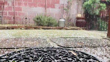 Hail and rain pummel Albuquerque