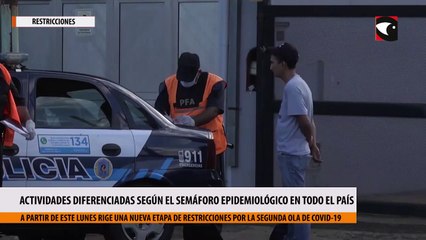 actividades diferenciadas según el semáforo epidemiológico en todo el país