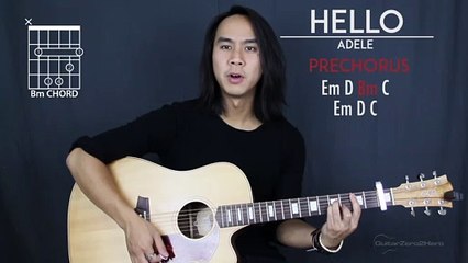 Hello Adele Guitar Lesson Tutorial Acoustic