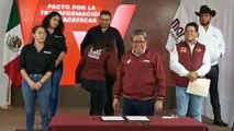 Firma David Monreal Pacto por la Transformación de Zacatecas