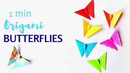 Origami Butterfly. Easy Paper Butterfly Tutorial.