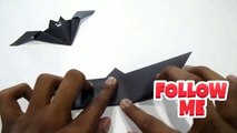 Halloween Bat | Scary Bat | Origami Flying Bat From Paper | Easy Origami Animals | Paper Animals