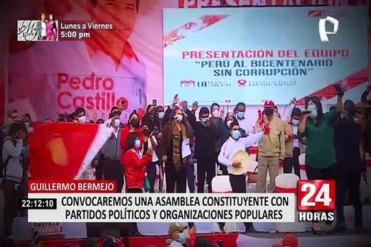 Bermejo: Lo primero que vamos hacer al llegar al Gobierno es llamar a Asamblea Constituyente