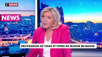 Marine Le Pen : «On se met dans la situation d'être saturé car on continue d'accueillir un nombre spectaculaire de gens dans notre pays»
