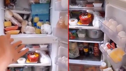 Buzdolabını çekip "Hani ekonomi kötüydü?" diyen TikTok kullanıcısı sosyal medyada gündem oldu