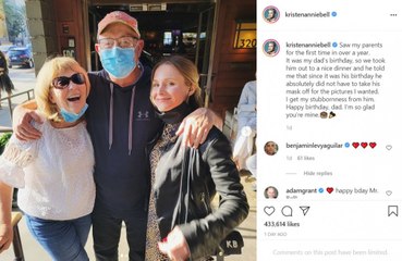 Kristen Bell meets her parents for first time since COVID-19 pandemic