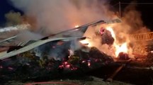 Civitella di Romagna (FC) - Incendio in un fienile (01.06.21)