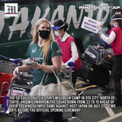 Australian softball team arrives in Japan for Olympic camp
