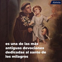 Reza la famosa "Trecena" de San Antonio de Padua, el santo de los milagros