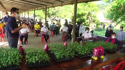 ประภัตร รมช. เกษตรและสหกรณ์เดินหน้าโครงการส่งเสริมอาชีพแจกกล้าพริกเกษตรกรสู้โควิด