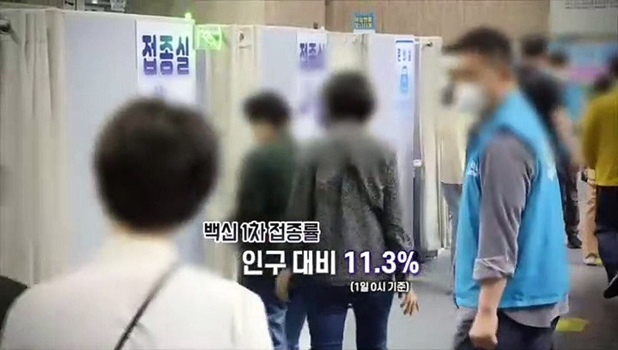 [영상구성] 코로나19 신규확진 459명…백신 1차 접종률 인구 대비 11.3%