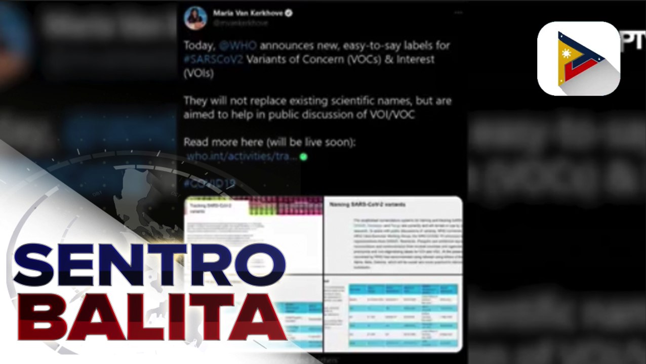 GLOBALITA: WHO: Greek letters, gagamitin sa pag-label ng COVID-19 variants;   Pagkakaroon ng tatlong anak sa China, aprubado na;  Beachgoers sa Miami, Florida, ‘di na nagsuot ng face mask sa paggunita ng Memorial Day Holiday