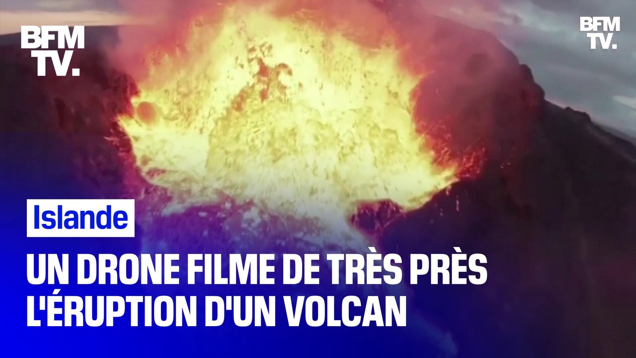 En Islande, un drone filme de très près l'éruption du volcan Fagradalsfjall... avant de s'écraser