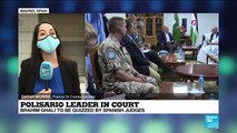 Polisario leader Brahim Ghali in Spanish Court