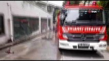 Ortaköy’de ofiste yangın paniği