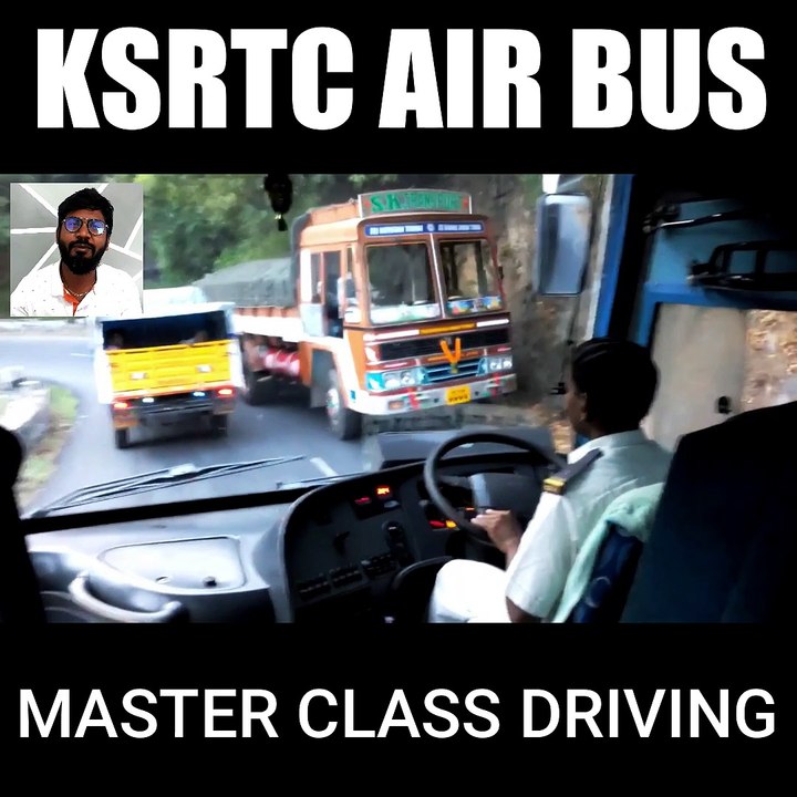KSRTC VolVo AIR BUS POV Driving in Hill Ghat Roads