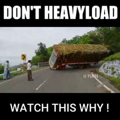 Live Accident : Dont Overload Trucks | See What Happens Next?