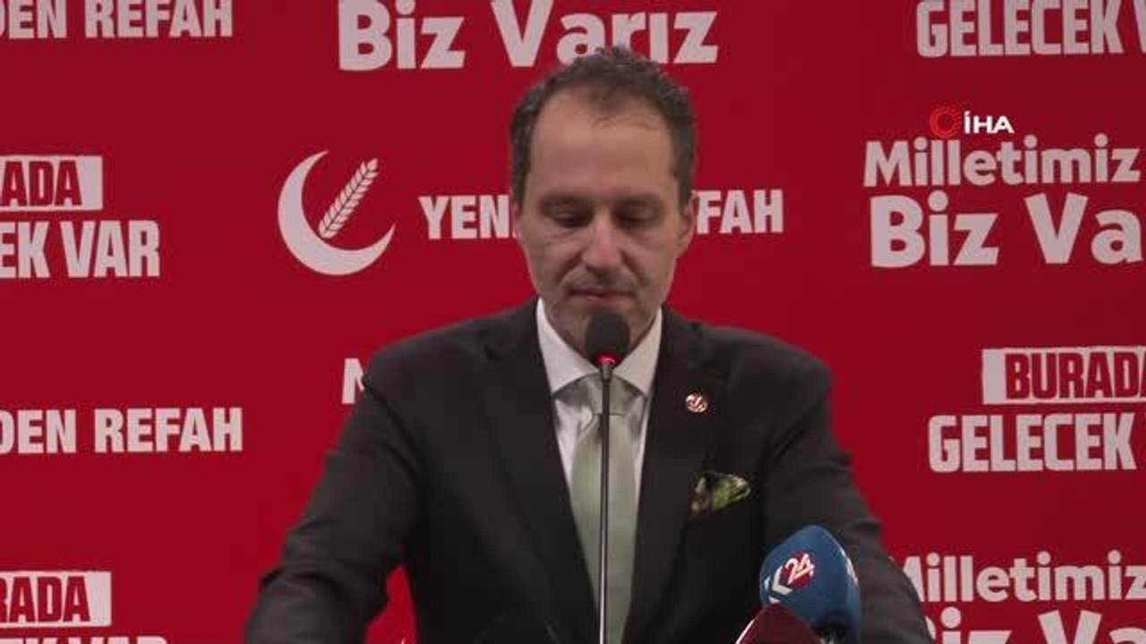 Yeniden Refah Partisi Genel Başkanı Erbakan: "Türkiye'nin en zinde teşkilatları olarak seçime girmeye hazırız"