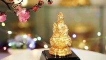 Tượng Phật Bà Quan Âm mạ vàng 24K - Golden Gift Việt Nam