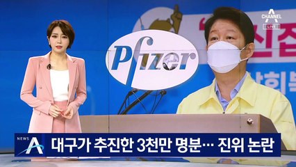 대구가 추진한 ‘화이자 백신 3천만 명분’…진위 논란