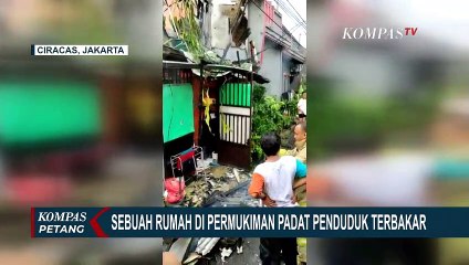 Rumah di Permukiman Padat Penduduk Terbakar