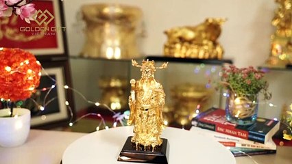 Tượng Ông Thần Tài mạ vàng 24K - Golden Gift Việt Nam