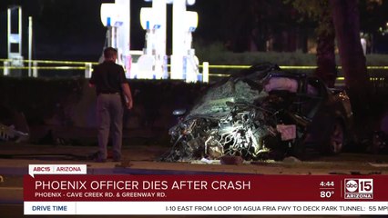 Phoenix police officer killed in crash overnight