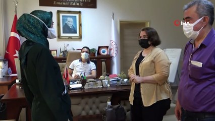 Covid'i yenen Şule öğretmenden doktorlara duygulandıran ziyaret