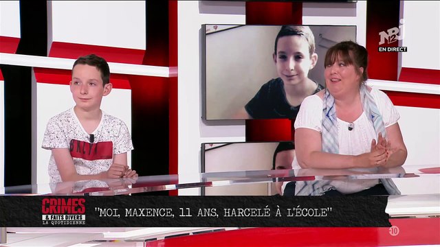 Découvrez le témoignage bouleversant, dans Crimes et faits divers sur NRJ12, à visage découvert de Maxence, un garçon de seulement 11 ans, victime de harcèlement scolaire