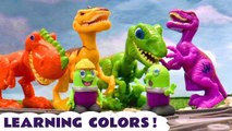 Learn Colors and Learn English with Dinosaur Toys - Toy Learning Cartoon for Toddlers Kids and Children