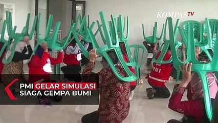 PMI Gelar Simulasi Siaga Gempa di Sukabumi