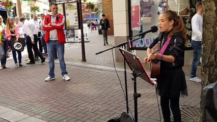 Adele - Send my love (to your new lover) - Cover by Allie Sherlock - Busking in Limerick