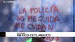 شاهد.. مظاهرات نسائية في مكسيكو سيتي احتجاجاً على عنف رجال الأمن