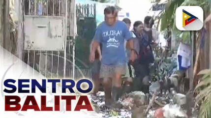 Marikina, isinailalim na sa state of calamity; isang lalaki sa Provident Village, nadaganan ng pader at na-trap sa baha