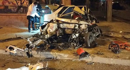 Kediye çarpmamak için canını hiçe saydı!