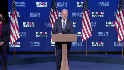 Biden: "Vamos a ganar con una clara mayoría de la nación detrás de nosotros"