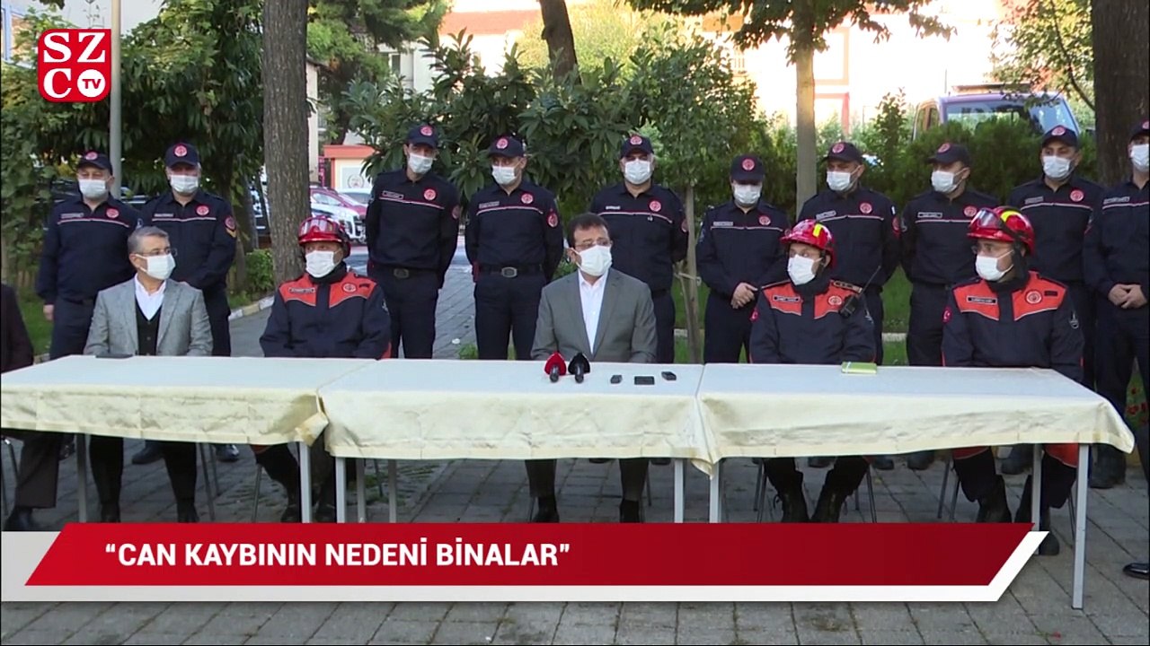 İmamoğlu, corona tedavisinden sonra ilk mesaisinde kahraman itfaiyecilerle buluştu