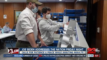 Joe Biden Addresses the nation Friday night, calling for patience