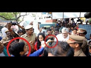 Shalini Pushed & Ajith Questioned for Skipping the Queue to Vote | Election 2019