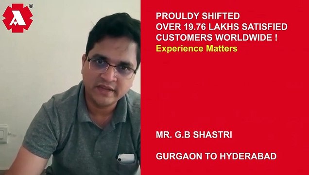 Agarwal Packers and Movers Gurgaon to Hyderabad | Customer Feedback