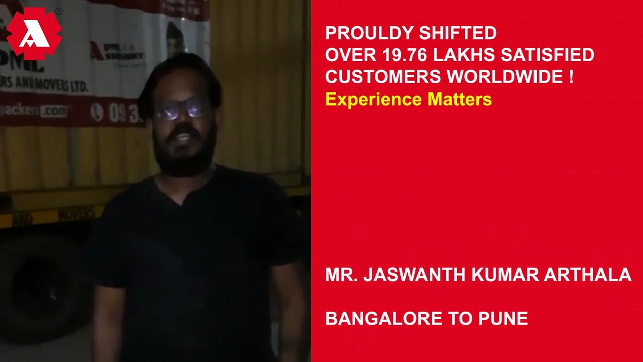 Agarwal Packers and Movers Bangalore to Pune | Video Testimonial