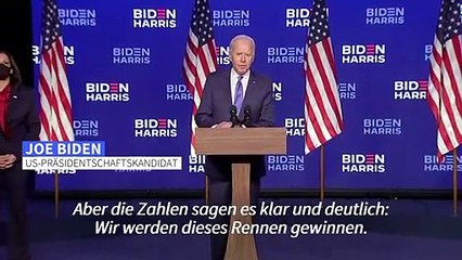 Siegesgewisser Biden ruft zu nationaler Einheit auf